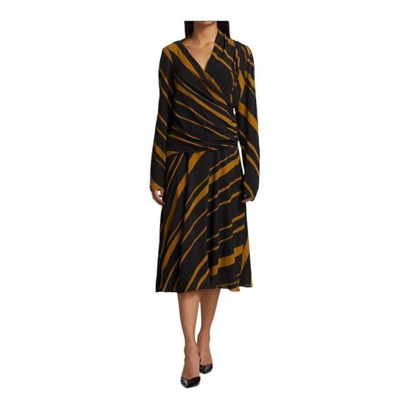 Proenza Schouler Crepe De Chine Twist Midi Dress Size 6 NWT - Picture 3 of 9